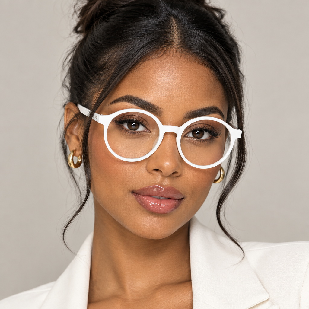 2-Pack Classic Fashion Large Round Frame Blue Light Blocking Reading Glasses