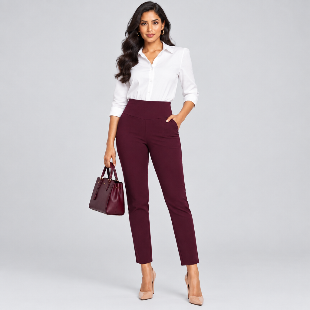 3pcs Women's Ponte Pull-On Work Pants