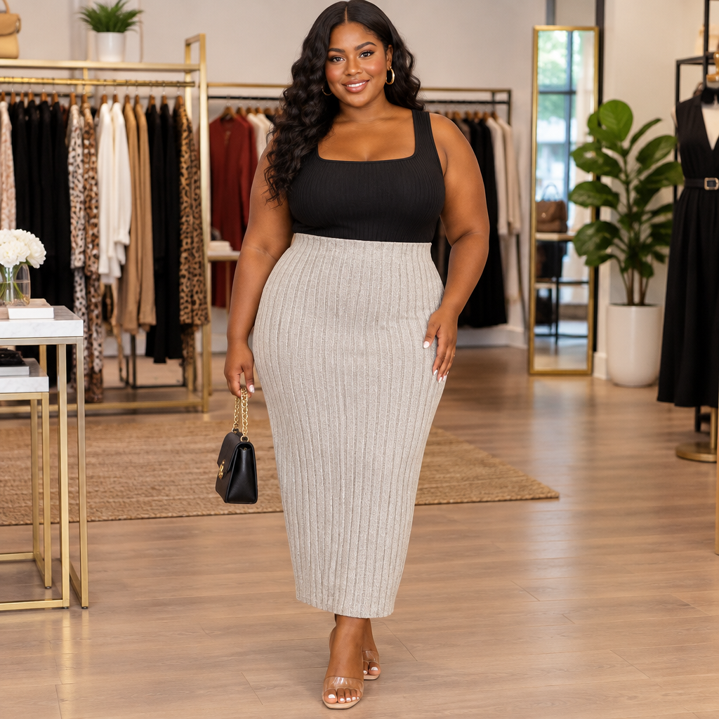 3pcs Set of Plus-Size Skirts